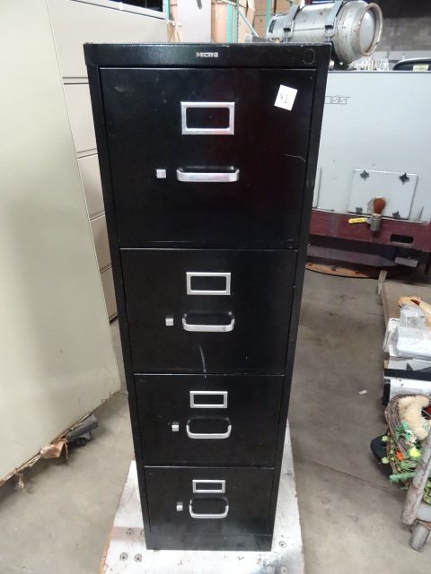 lot 42 image: 15 metal 4 drawer file cabinet...