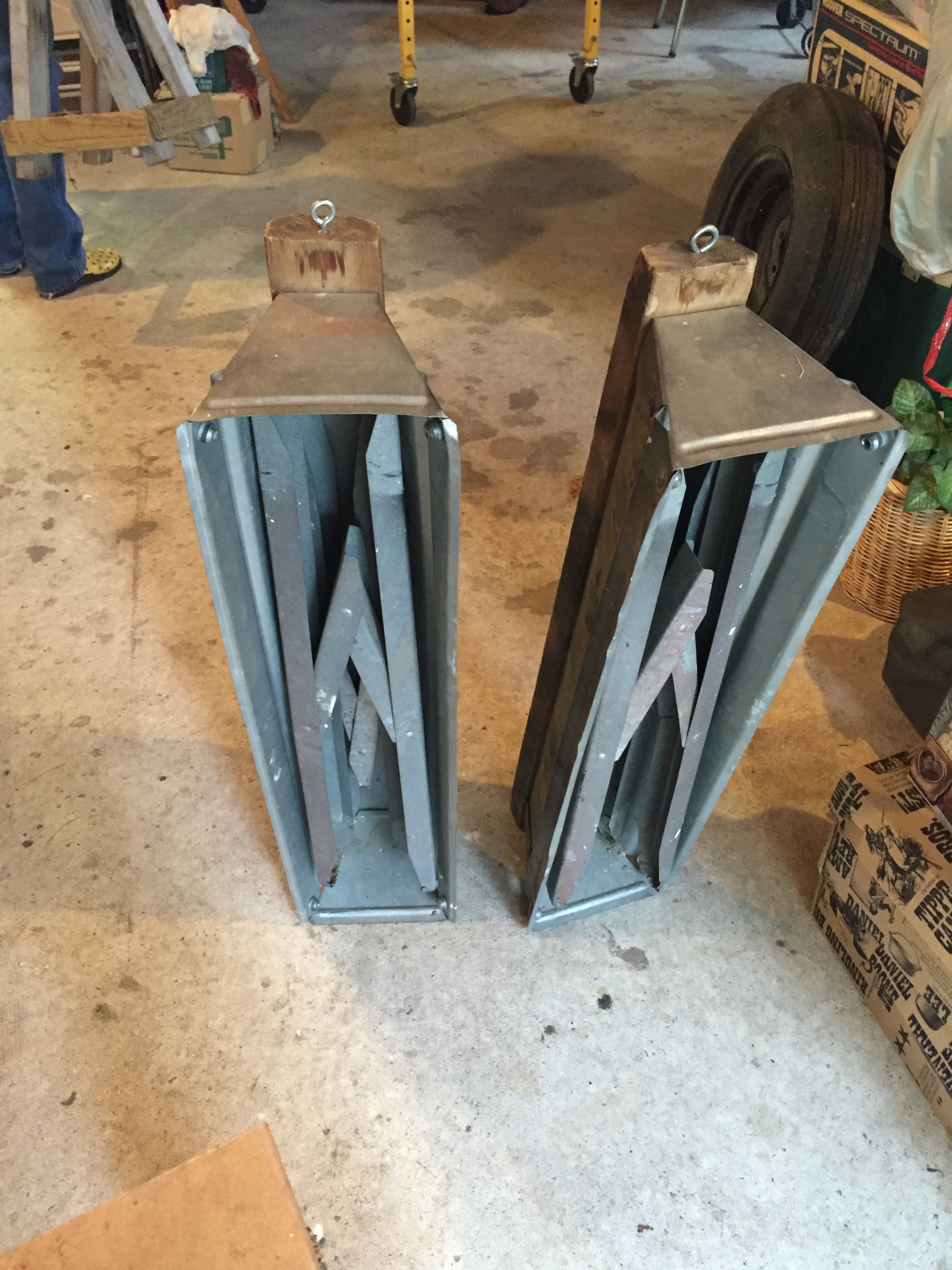 lot 61 image: Fold up saw horses