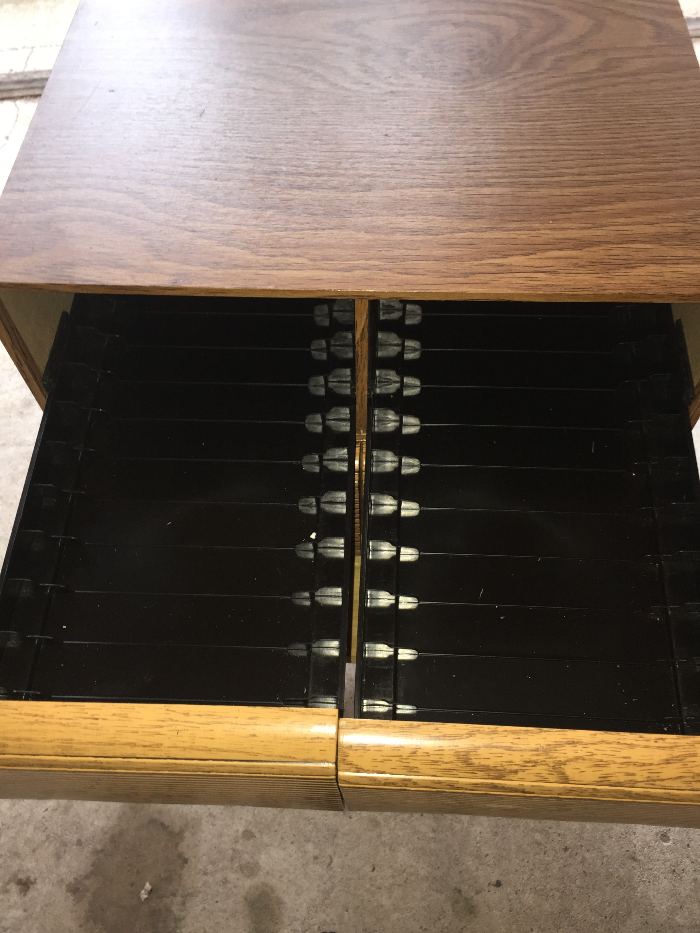 lot 68 image: VHS storage boxes