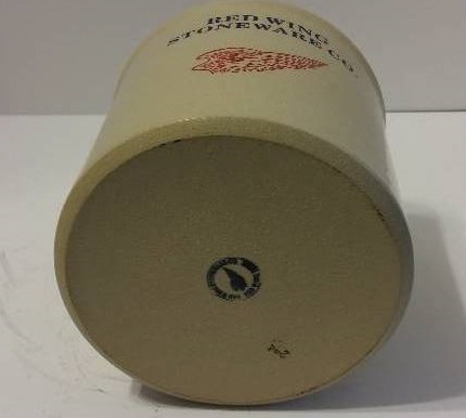 lot 97 image: Red Wing Pottery Small Crock - No Cracks or Chips and Stamped on Bottom