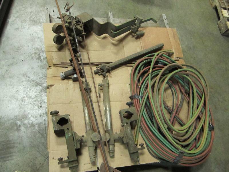 lot 55 image: Arms for a burn table, guages and h...