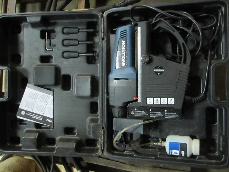 lot 2 image: Evolution Evo Mag drill in case, au...