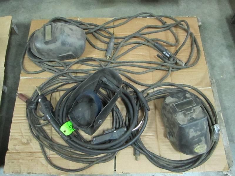 lot 21 image: Lot of welding masks and supplies...