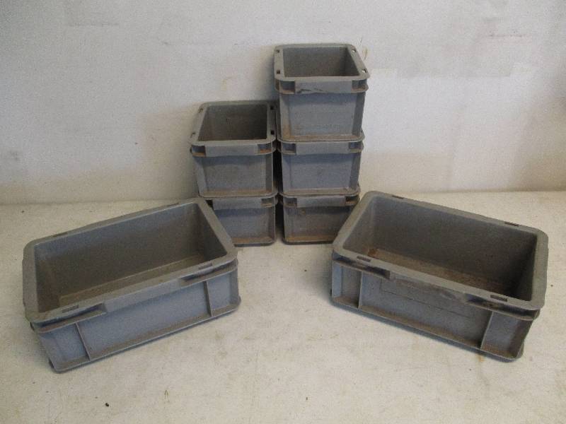 lot 42 image: 7 Grey SSI Schaefer Bins