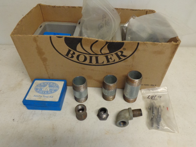 lot 51 image: 3 Stackable Grey Bins With Contents