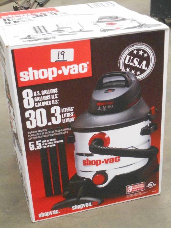 New Shop-Vac 5.5HP 8-Gallon WetDry...