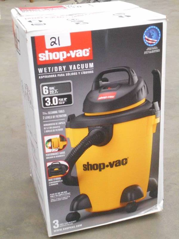 New Shop-Vac 4.5HP WetDry Vacuum, ...