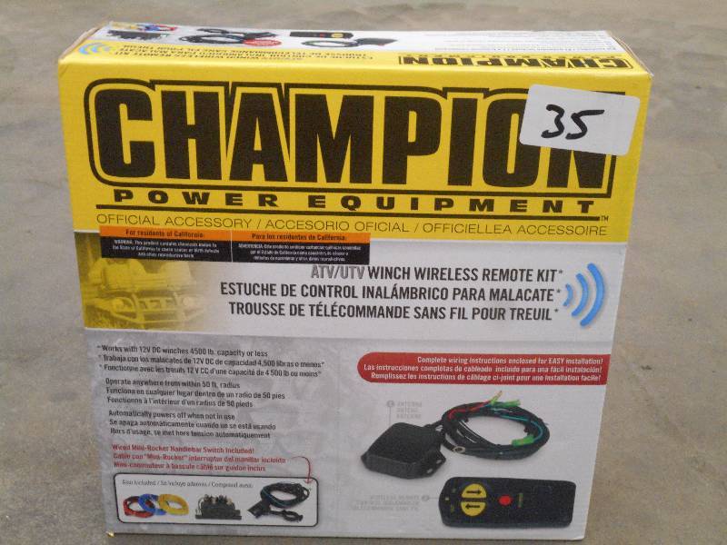 New Champion ATVUTV Winch Wireless...