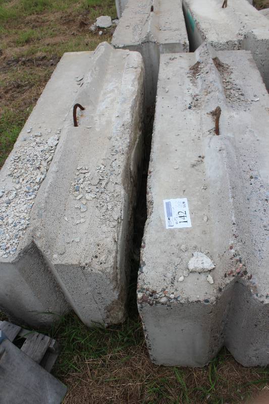 lot 142 image: Lot of (2) Cement Blocks w Lift Hook