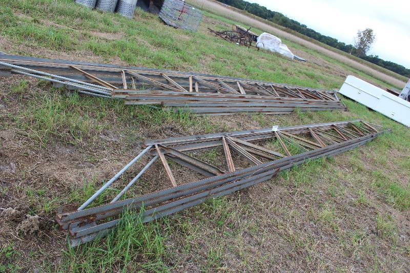 lot 174 image: Lot of (8) Metal Trusses