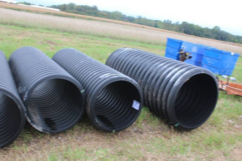 lot 216 image: Lot of (4) ADS 24 inch Culverts