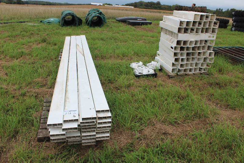 lot 224 image: Lot of (Approximately 36) Poly Fencing for Out Door Dressage Arena