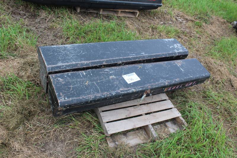 lot 236 image: Lot of (2) Metal Truck Tool Box