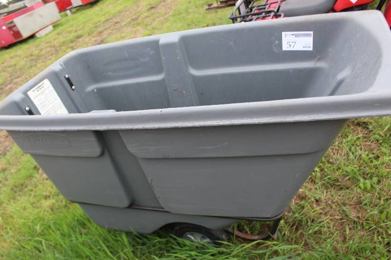 lot 57 image: Rubbermaid Tilt Poly Castered Dumpster