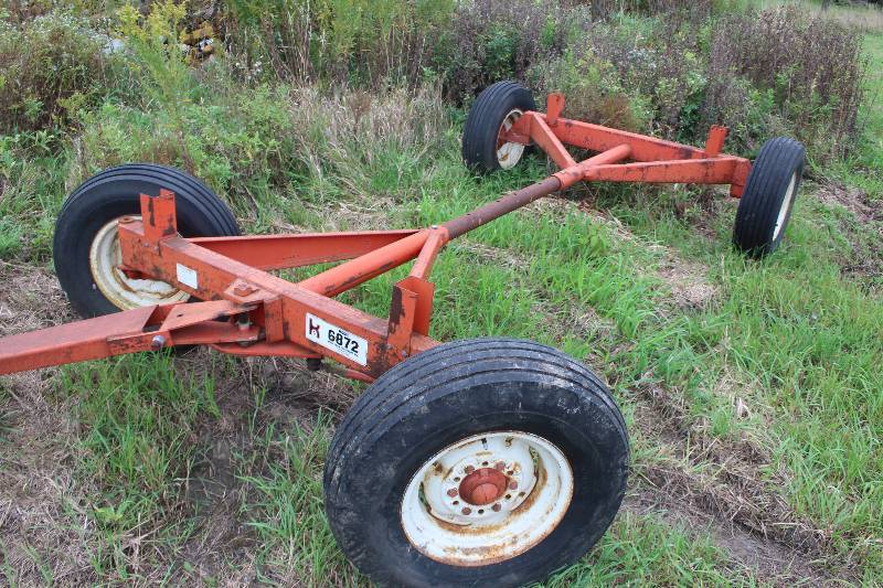 lot 58 image: Korey Farm Equipment 4-Wheel 2-Axle 8-Ton Running Gear Trailer