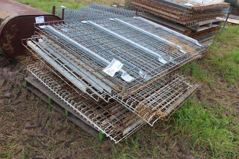 lot 79 image: Lot of (Approximately 10) Metal Pallet Rack Shelving