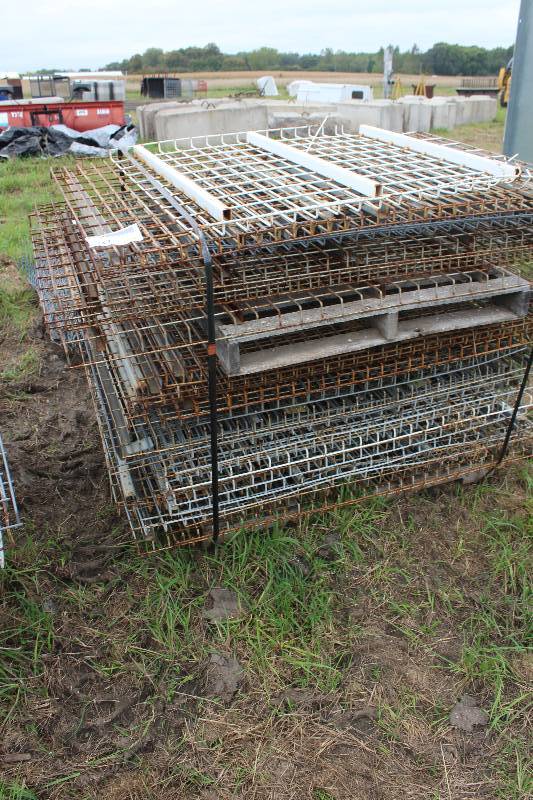 lot 80 image: Lot of (Approximately 33) Metal Pallet Rack Shelving