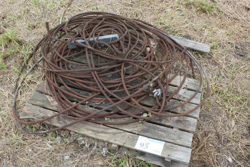 lot 95 image: Pallet Lot of Wire Rope (Steel Cable)