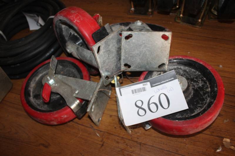 lot 860 image: Lot of (4) Caster Wheels