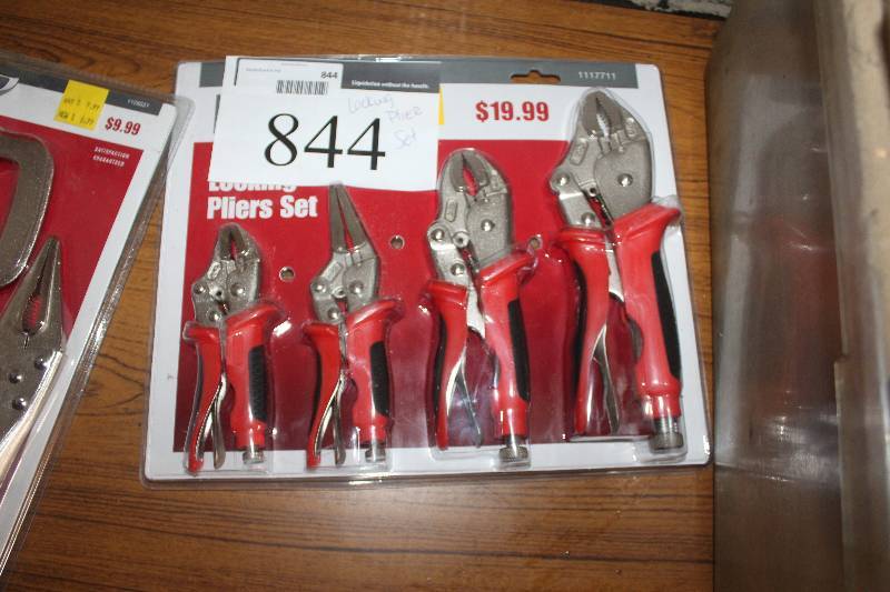 lot 844 image: 4-Piece Locking Plier Set