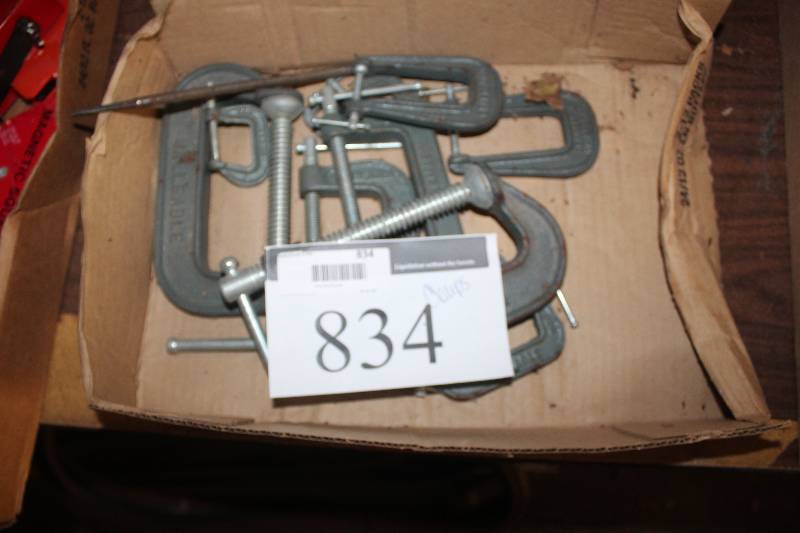 lot 834 image: Assorted C-Clamps