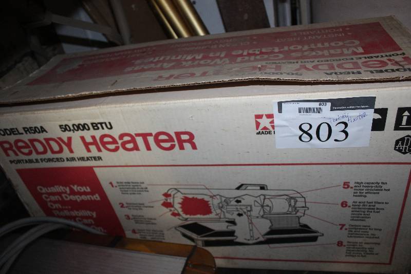 lot 803 image: Reddy Heater 50K BTU Portable Forced Air Heater