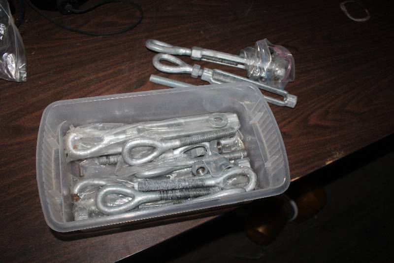 lot 976 image: Assorted Eye Screw Assemblies
