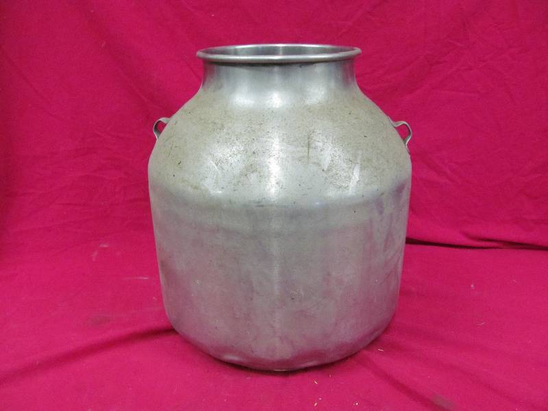 lot 22 image: Stainless cream can