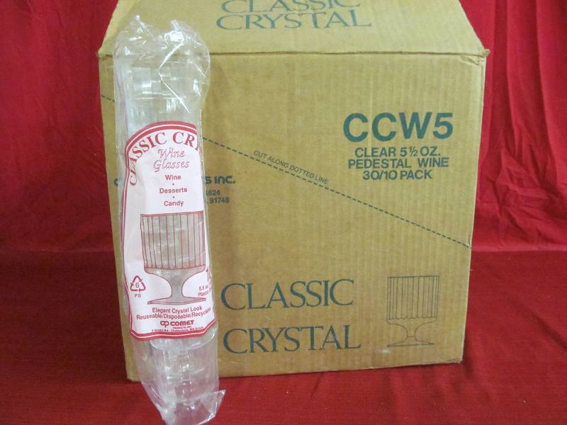 lot 104 image: Plastic Wine Glasses