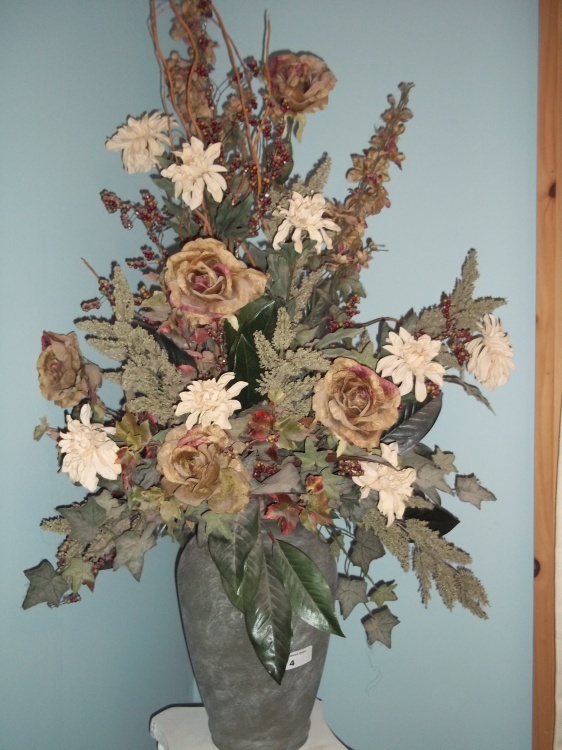 Vase with Flowers 55 in high