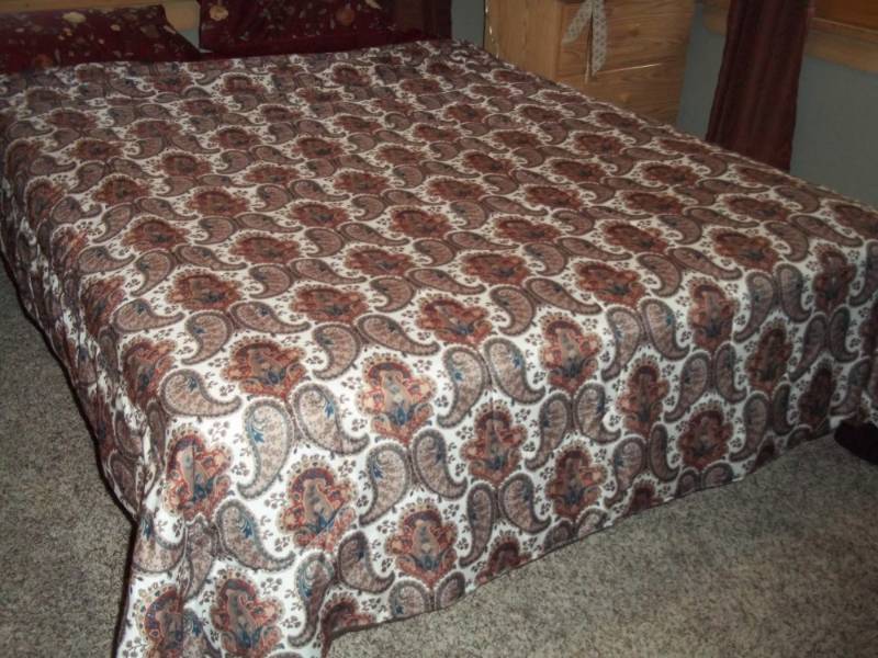 Queen Comforter with pillows and frame with free mattresses