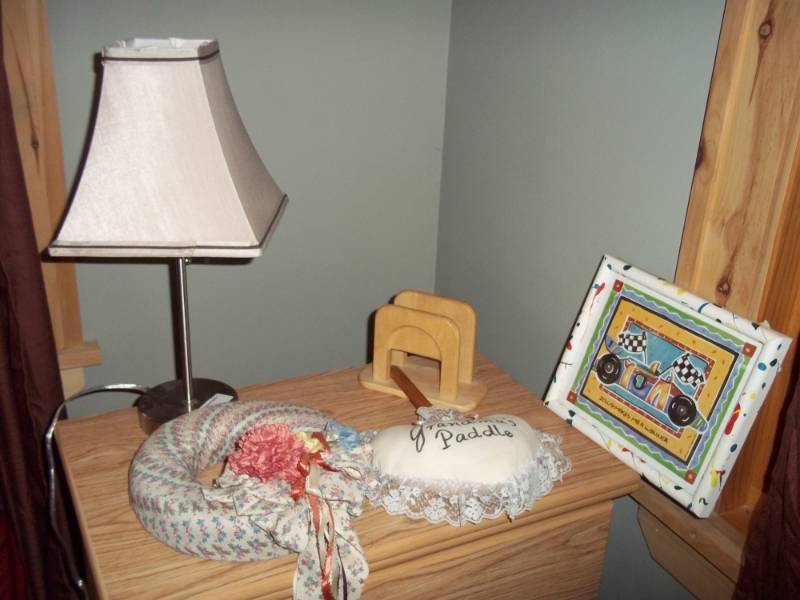 Table Lamp, Napkin Holder, and Misc Dcor