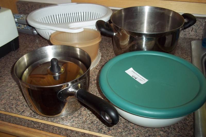 Kettles, Bowls, Colander, etc