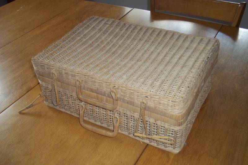 Wicker Basket with cover