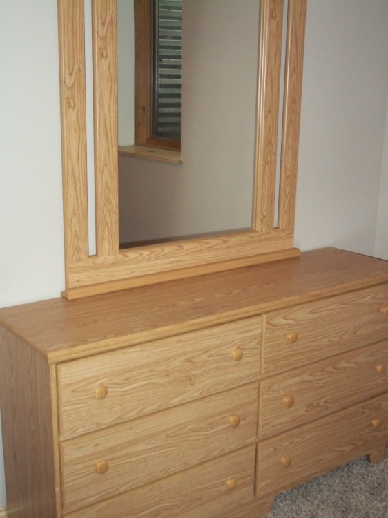 Lang 6 Drawer dresser with Mirror 57 x 16 x 32