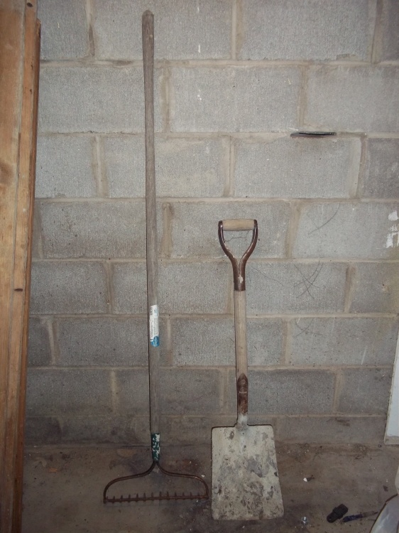 Rake and shovel