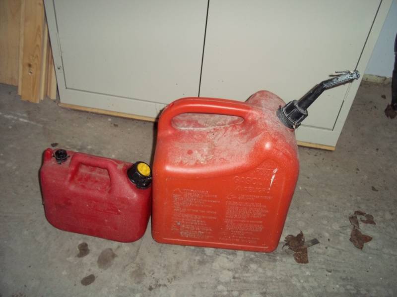 pair of Gas cans