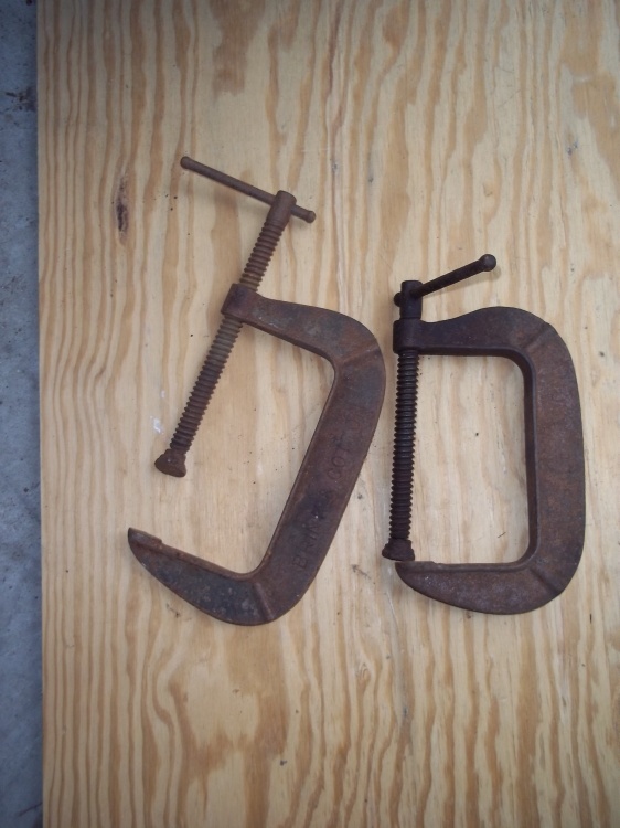 pair of C clamps