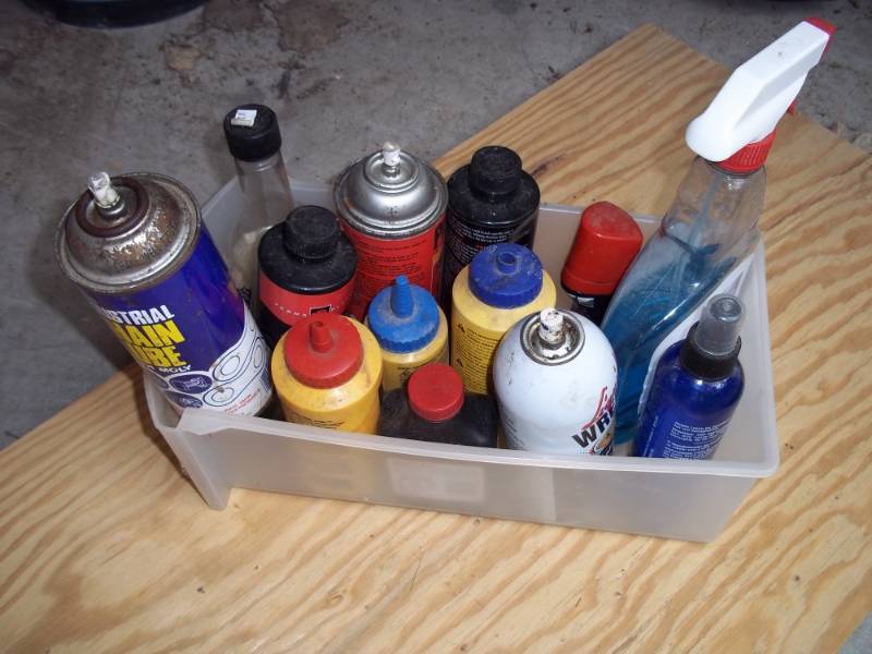 Tub with supplies