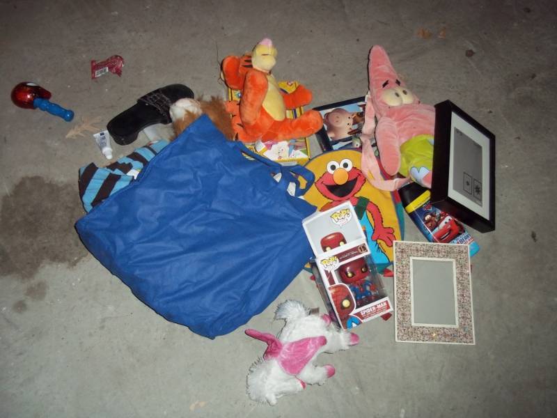 Stuffed animals with toys