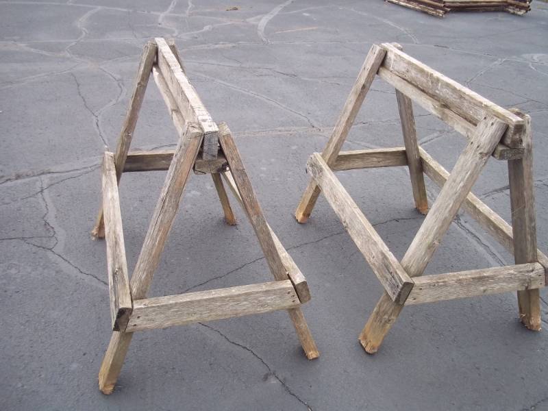 Pair of sawhorses