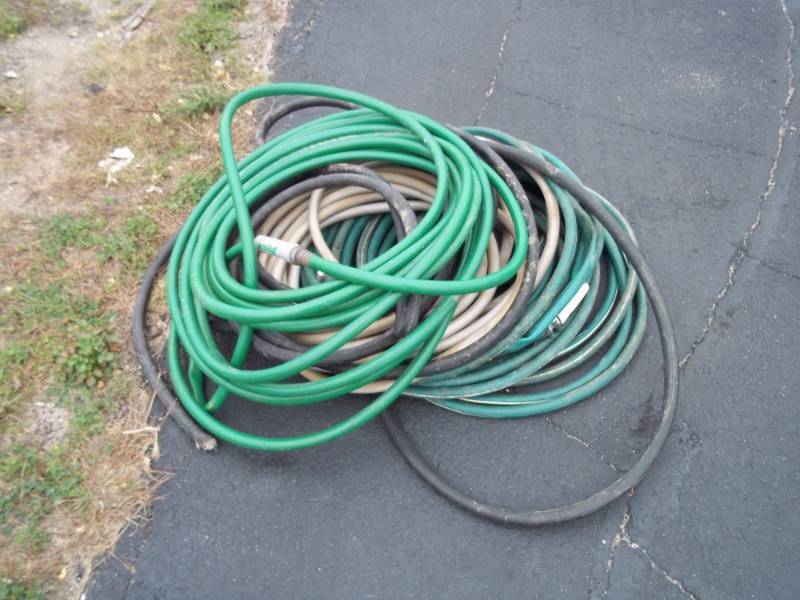 Assorted garden hoses
