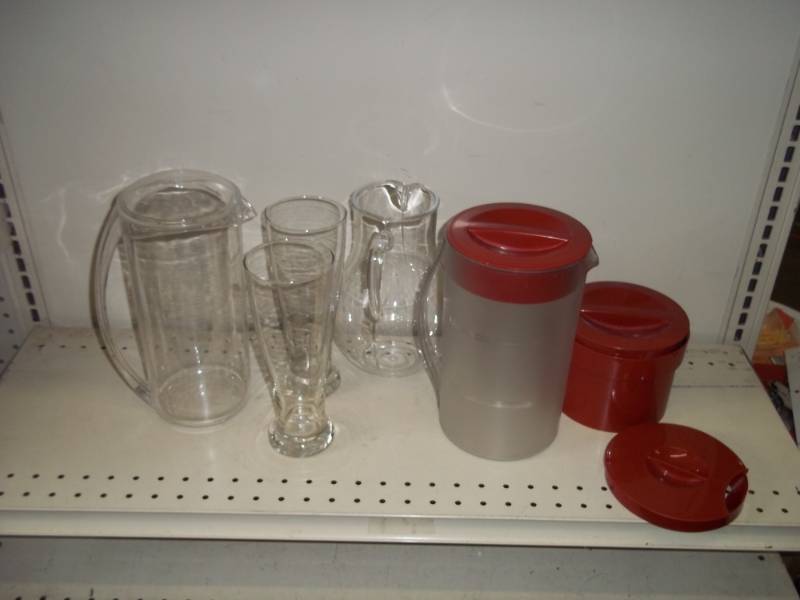 Pitchers and glasses