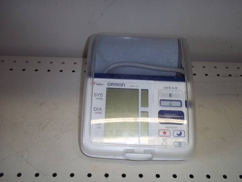 lot 21 image: Omron Battery Operating Automatic Blood Pressure Monitor  Model # 8TM775