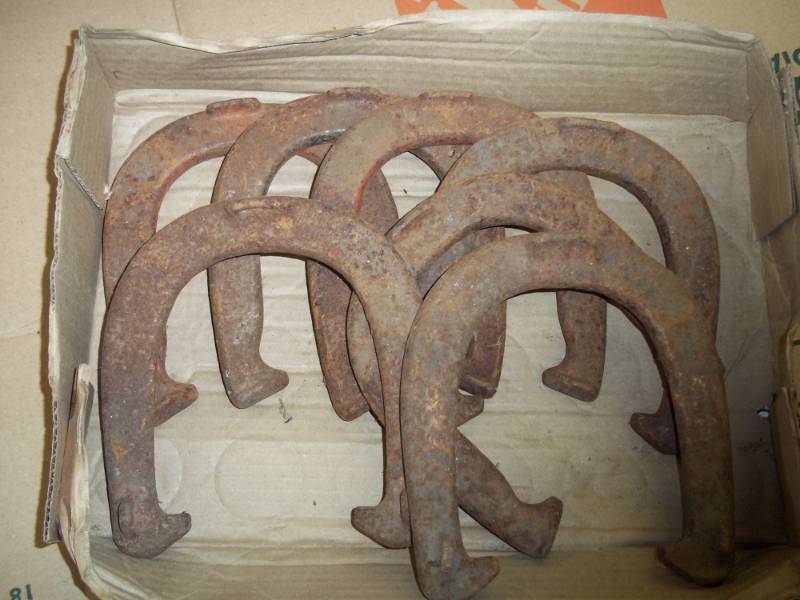 lot 26 image: Set of 7 Horse Shoes