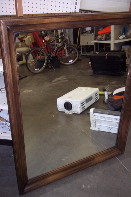 lot 76 image: Dresser Mirror with brackets  37 x 45
