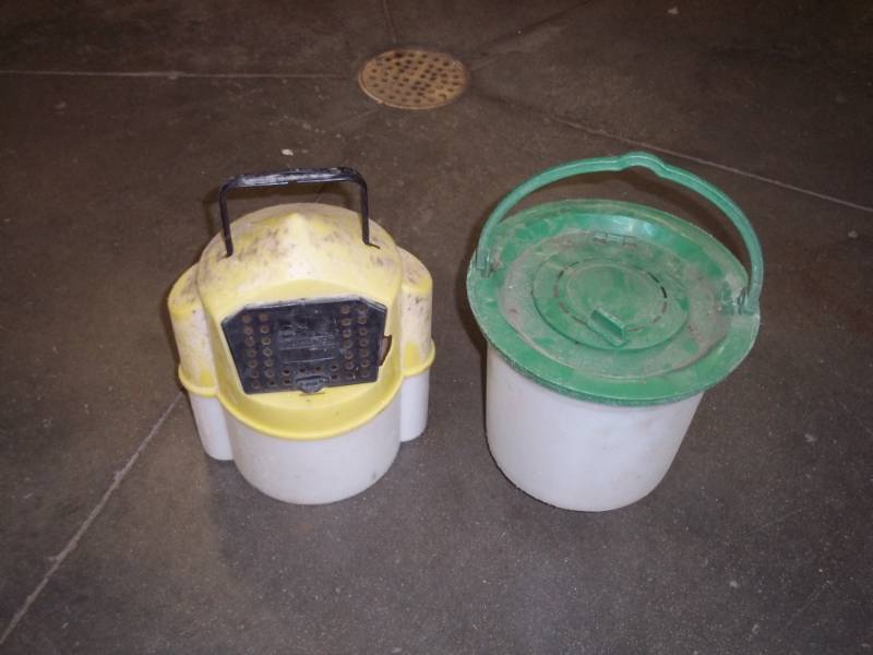 lot 106 image: Pair of Minnow Buckets