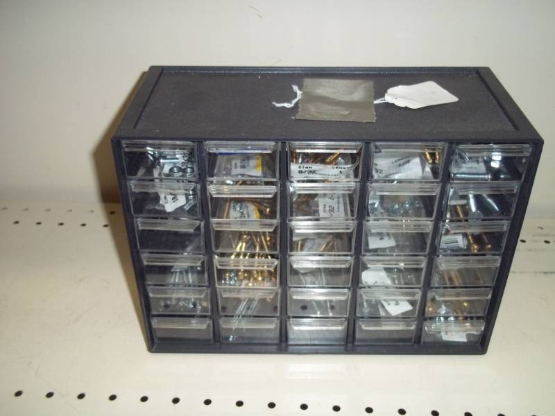 lot 295 image: Parts bin with parts