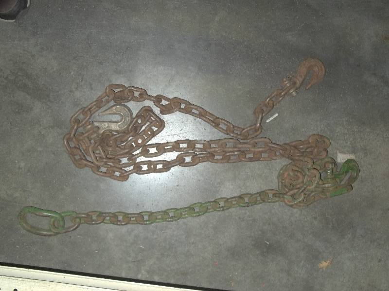 lot 147 image: Set of 2 Log Chains  Total Length Approx 9 ft