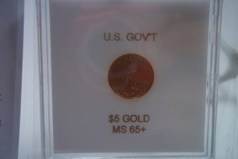 $5 2002 Gold Eagle with Certificate of Authenticity